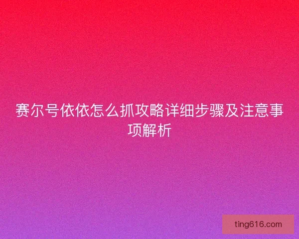 赛尔号依依怎么抓攻略详细步骤及注意事项解析